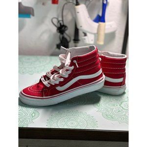Red Vans Canvas Hi Top unisex Skater Sneakers -  Women's Size 6.5 / Mens Size 5